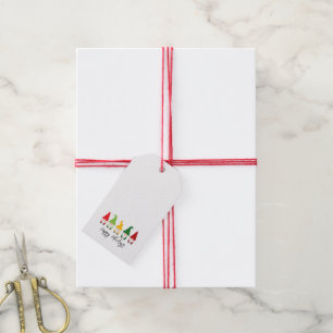 Weihnachten Gnomes Happy Holidays Fun Festival Geschenkanhänger