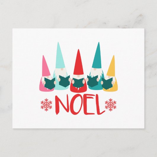 Weihnachten Gnomes Postkarte (Vorderseite)