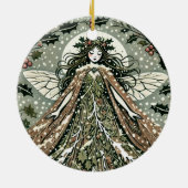Weihnachten Goddess Winter Solstice Keramik Ornament (Hinten)