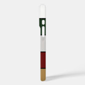 Weihnachten Gold Grün Rot Silber und Weiße Streife Case-Mate iPhone Hülle (Rückseite / Links)