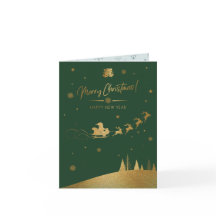 Weihnachten - Gold-Schlitten