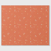 Weihnachten Gold Star Feste Moderne Winterferien Geschenkpapier (Flach)