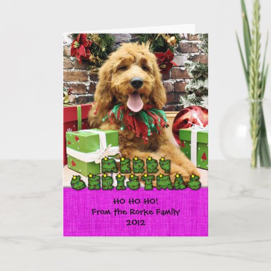 Weihnachten - Golden Doodle - Claire (Vorderseite)