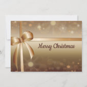 Weihnachten Golden Elegant Stilvolles Party Einladung (Rückseite)