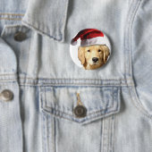 Weihnachten Golden Retriever Button (Beispiel)
