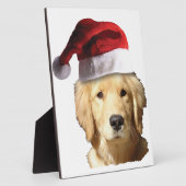 Weihnachten Golden Retriever Fotoplatte (Seite)