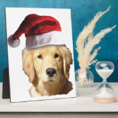 Weihnachten Golden Retriever Fotoplatte (Seite)