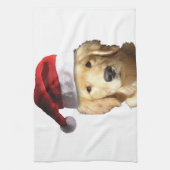 Weihnachten Golden Retriever Handtuch (Vertikal)