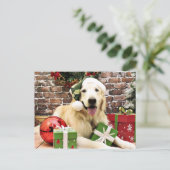 Weihnachten - Golden Retriever - Hudson (Stehend Vorderseite)