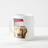Weihnachten Golden Retriever Kaffeetasse (Vorderseite Links)