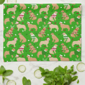 Weihnachten Golden Retriever Küchentuch (Gefaltet)