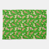 Weihnachten Golden Retriever Küchentuch (Horizontal)
