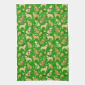 Weihnachten Golden Retriever Küchentuch (Vertikal)