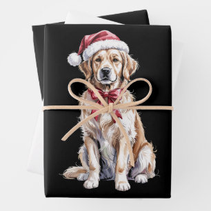 Weihnachten Golden Retriever Liebhaber Hund Mama  Geschenkpapier Set