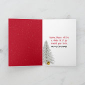 Weihnachten Golden Retriever mit Baum (Innenseite)