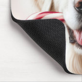 Weihnachten Golden Retriever mit Candy Cane Mousepad (Ecke)