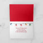 Weihnachten Golden Retriever mit Geschenk (Innenseite)