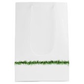 Weihnachten Golden Retriever mit Lipstick Kisses Mittlere Geschenktüte (Rückseite)