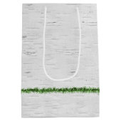 Weihnachten Golden Retriever mit Lipstick küsst mi Mittlere Geschenktüte (Rückseite)