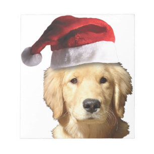 Weihnachten Golden Retriever Notizblock