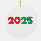 Weihnachten Golden Retriever Ornament: Frohe Weihn Keramik Ornament (Hinten)