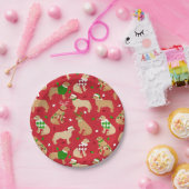 Weihnachten Golden Retriever Pappteller (Party)