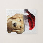 Weihnachten Golden Retriever Puzzle (Horizontal)