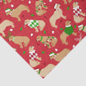 Weihnachten Golden Retriever Seidenpapier (Ausschnitt)