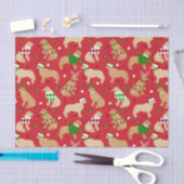 Weihnachten Golden Retriever Seidenpapier (Handwerk)