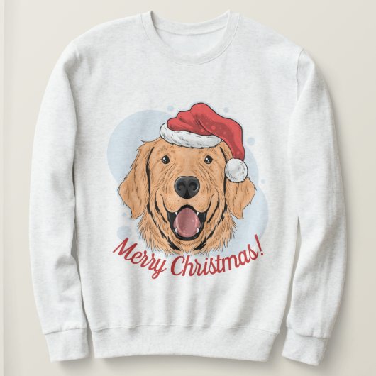 Weihnachten Golden Retriever Sweatshirt (Design vorne)