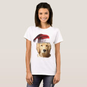 Weihnachten Golden Retriever T-Shirt (Vorne ganz)