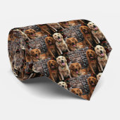 Weihnachten - golden retriever - Verpacker Bella Krawatte (Gerollt)