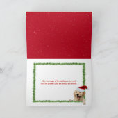 Weihnachten Golden Retriever Welpe (Innenseite)