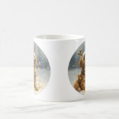 Weihnachten Golden Retriever Welpe Kaffeetasse (Mittel)