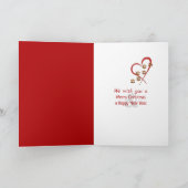 Weihnachten Golden Retrievers für Tierärzte Karte (Innenseite)