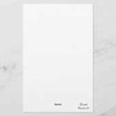 Weihnachten Golden Verzierte Grenze Vintager Weihn Briefpapier (Rückseite)