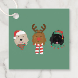 Weihnachten Goldendoodle Hunde Geschenkanhänger