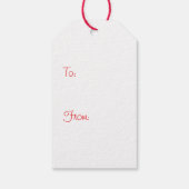 Weihnachten Goldendoodle Hunde Geschenkanhänger (Rückseite)