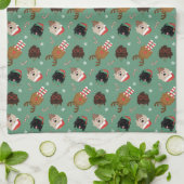 Weihnachten Goldendoodle Hunde Geschirrtuch (Gefaltet)