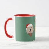 Weihnachten Goldendoodle Hunde Tasse (Links)