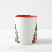 Weihnachten Goldendoodle Hunde Tasse (Zentrum)