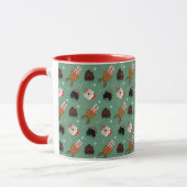 Weihnachten Goldendoodle Hunde Tasse (Links)