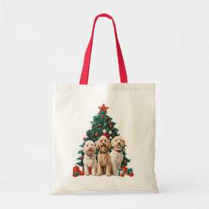 Weihnachten Goldendoodle Hunde Tragetasche