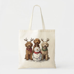Weihnachten Goldendoodle Hunde Tragetasche