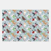 Weihnachten Goldendoodle Labradoodle Geschenkpapier Set (Vorderseite 2)