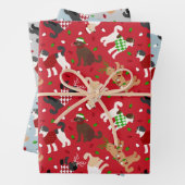 Weihnachten Goldendoodle Labradoodle Geschenkpapier Set (Beispiel)