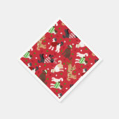 Weihnachten Goldendoodle Labradoodle Napkins Serviette (Ecke)