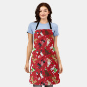 Weihnachten Goldendoodle Labradoodle Schürze (Getragen)