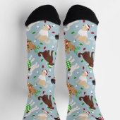 Weihnachten Goldendoodle Labradoodle Socken (Oben)