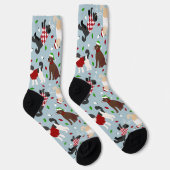 Weihnachten Goldendoodle Labradoodle Socken (Rechts)